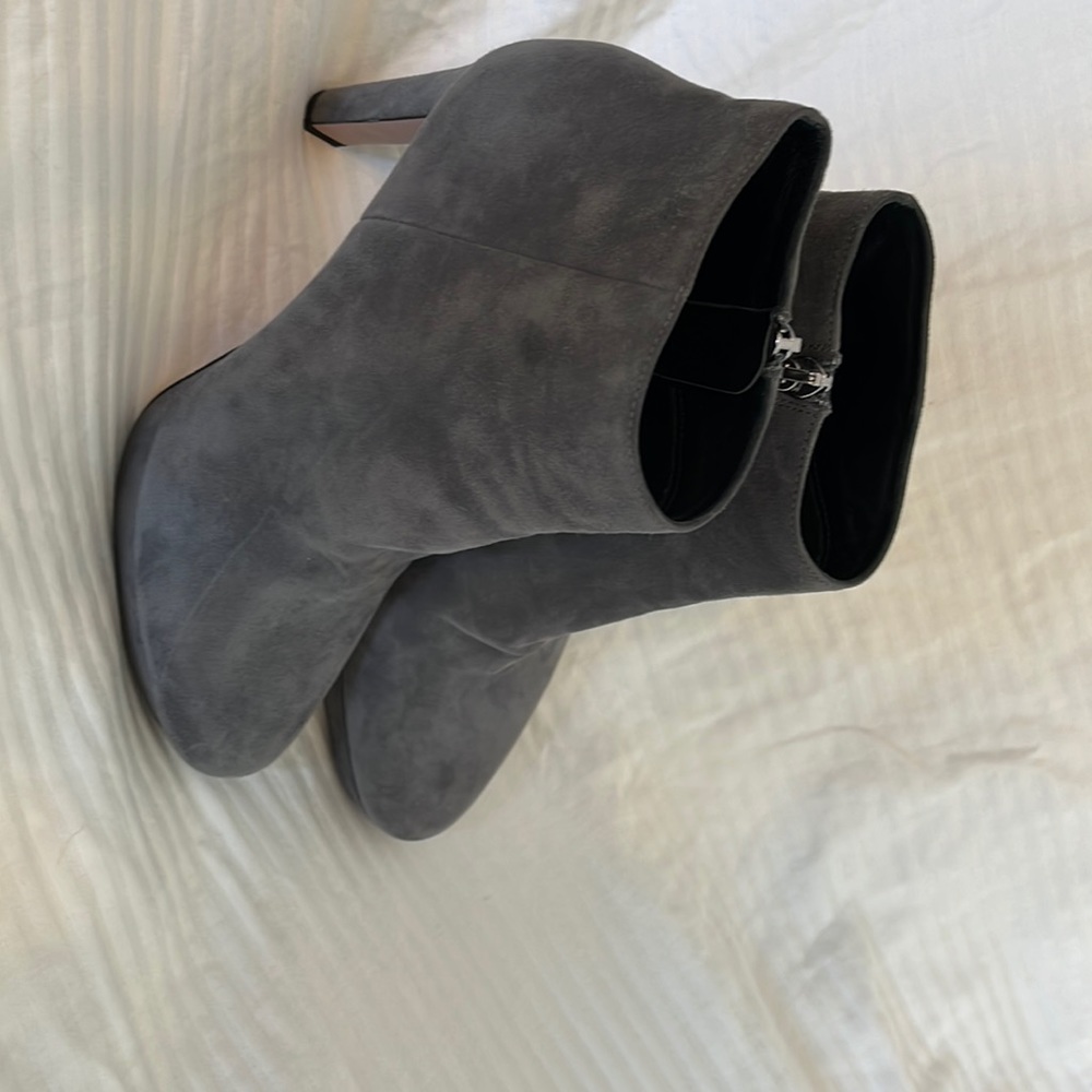 Prada Grey Suede Ankle Boot